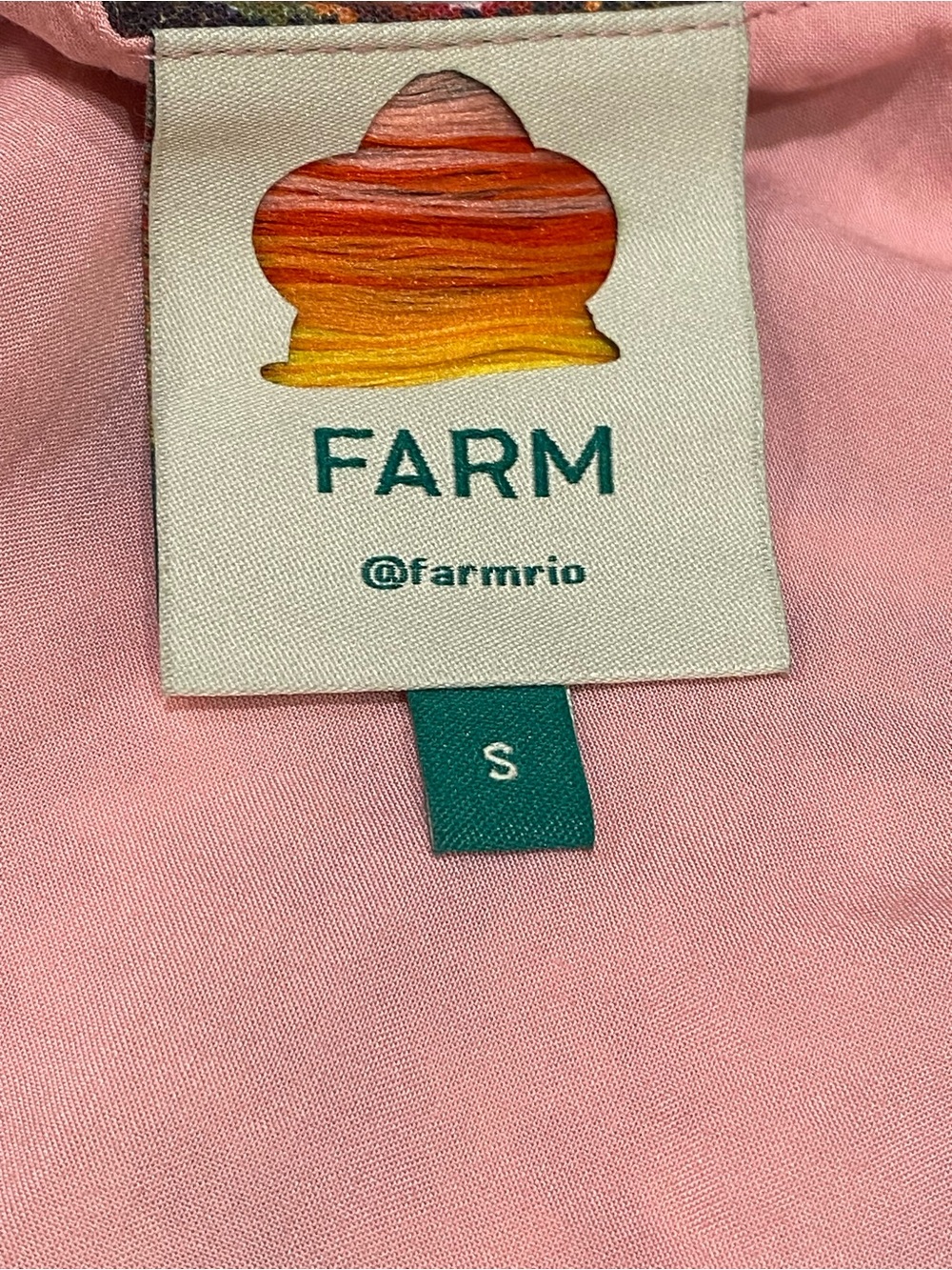 FARM RIO Amazonia Forest Linen Blend Tropical Maxi Dress S - Picture 11 of 16
